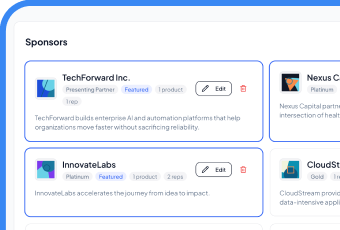 Sponsors panel